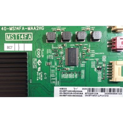 MAIN PARA SMART TV TCL 4K (3840x2160) CON UHD HDR / NUM DE PARTE 08-CS43CUN-OC405AA / 40-MS14FA-MAA2HG / 08-MST1408-MA200AA / 08-MST1408-MA300AA / V8-ST14K01-LF1V1319 / PANEL LVF430NDEL / NUM DE DISPLAY ST4251B03-2 VER.2.0 / MODELOS 43S525 / 43S325 - Imagen 2